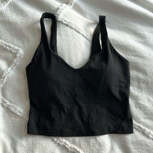 Lululemon Black Ribbed Align Tank Top Size 4